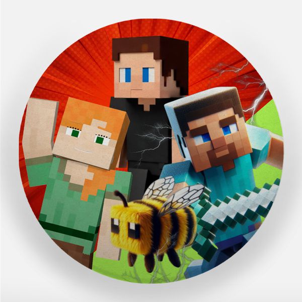 Capa Painel Sublimado - Minecraft