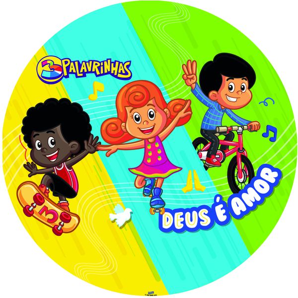 Capa Painel Sublimado - 3 Palavrinhas