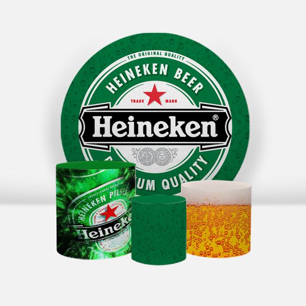 Kit Capa Painel Sublimado + 3 Capas De Cilindro - Heineken