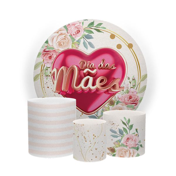 Kit Capa Painel Sublimado + 3 Capas De Cilindro - Dia das Mães 4