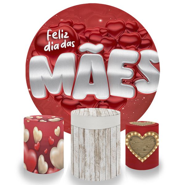 Kit Capa Painel Sublimado + 3 Capas De Cilindro - Dia das Mães 8