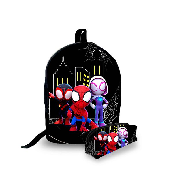 Mini Mochila Urbana + Estojo - Homem Aranha - Lançamento