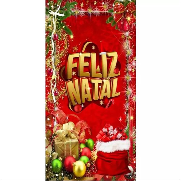 Capa Para Porta 0,8x2,1 - Tema de Natal 03