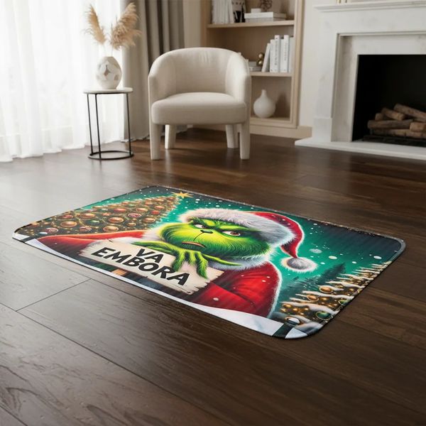 Tapete Capacho Antiderrapante 70x50 - Natal 02