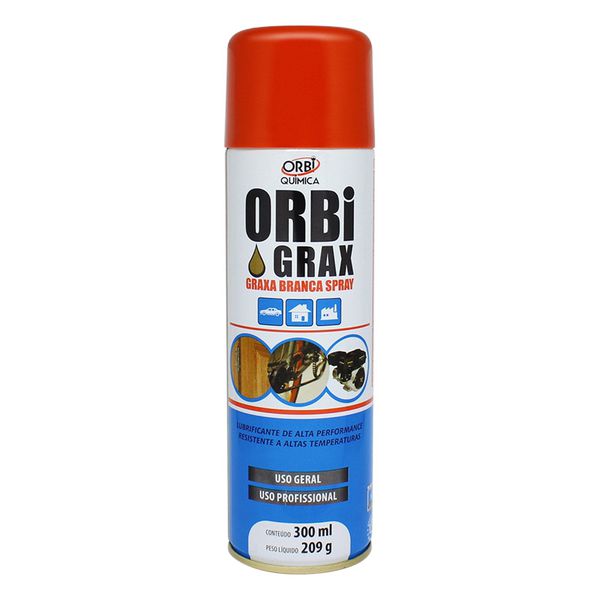 Graxa Branca Em Spray De 300ml Da Orbi Química