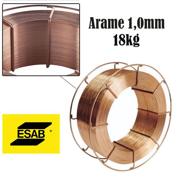 Arame De Solda Mig Weld 1,0mm 18 Kg Da Esab