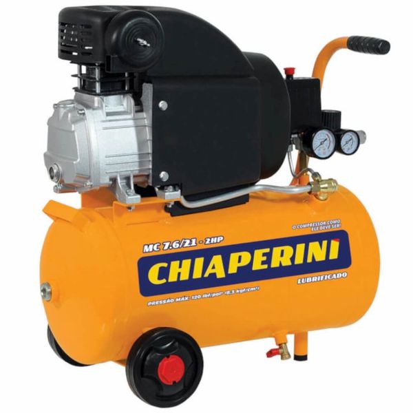 Motocompressor De Ar 7,6/21l 2hp Da Chiaperini