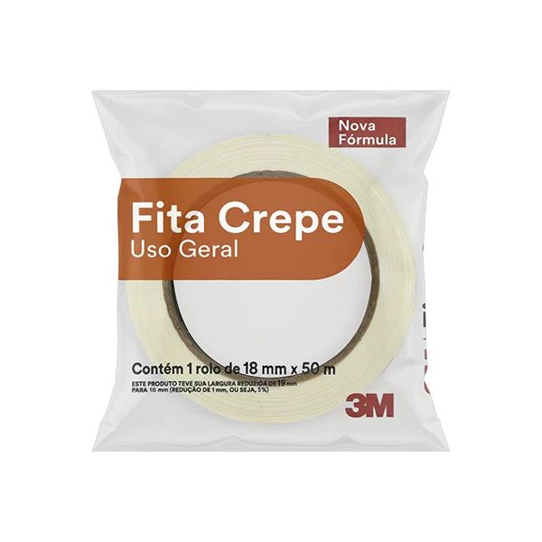 Fita Crepe 18mm x 50m Da 3m