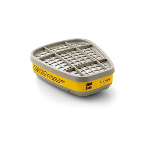Filtro Vapores Orgânicos e Gases Ácidos 6003 Da 3m ( pacote com duas unidades)