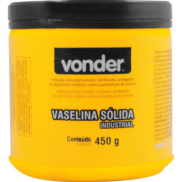 Vaselina Sólida Industrial 450 g Da Vonder