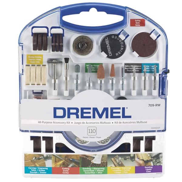 Kit Para Micro Retífica 709 Com 110 Peças Da Dremel