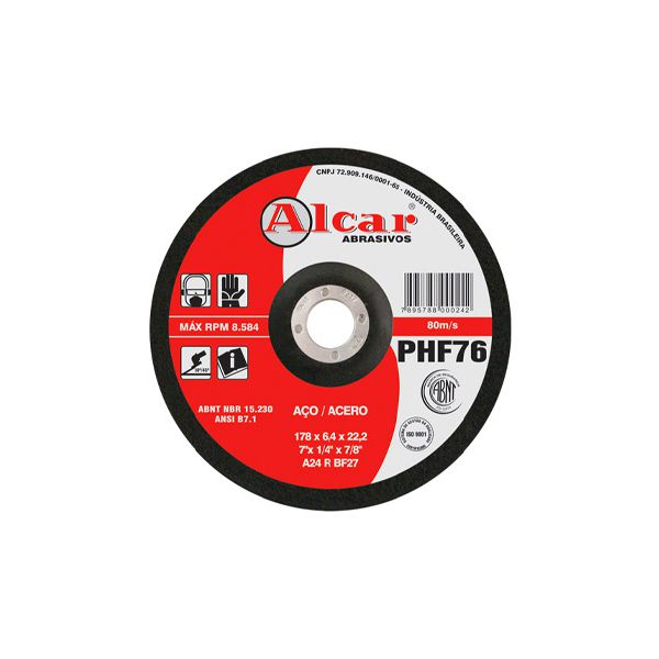 Disco De Desbaste Phf-46 4.1/2 Da Alcar