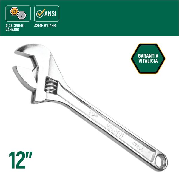 Chave Ajustável 12Pol. - SATA-ST47205SC
