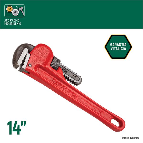 Chave Heavy Duty (Vermelho) de 14" SATA - ST70805ST