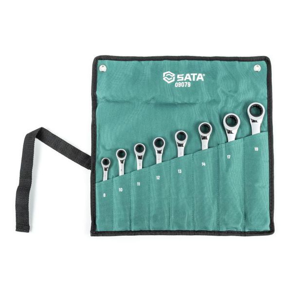 Jogo De Chave Combinada Speedy Com Catraca De 8 a 19mm Com 8 Peças Da Sata- ST09079SJ