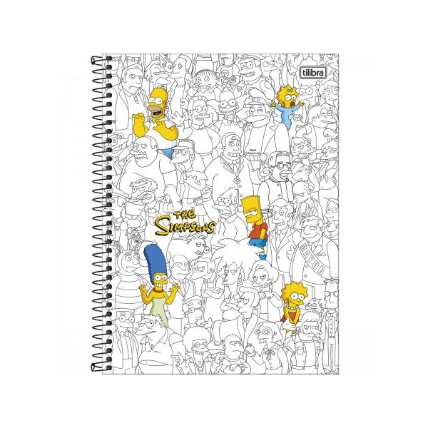 Caderno 1x1 80fls Cd Simpsons Tilibra