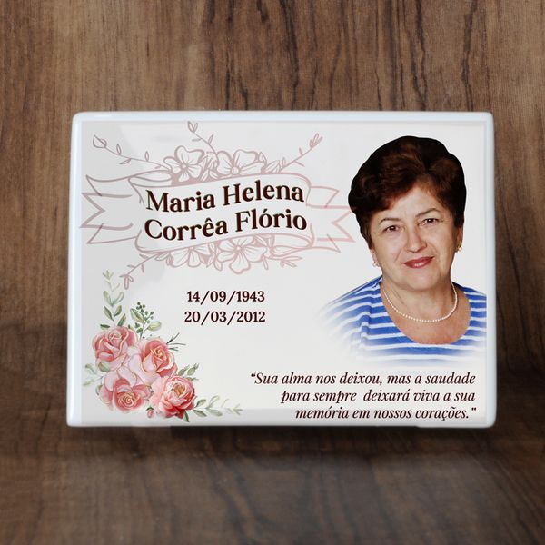 Porcelana Retangular 9x12 - Floralis