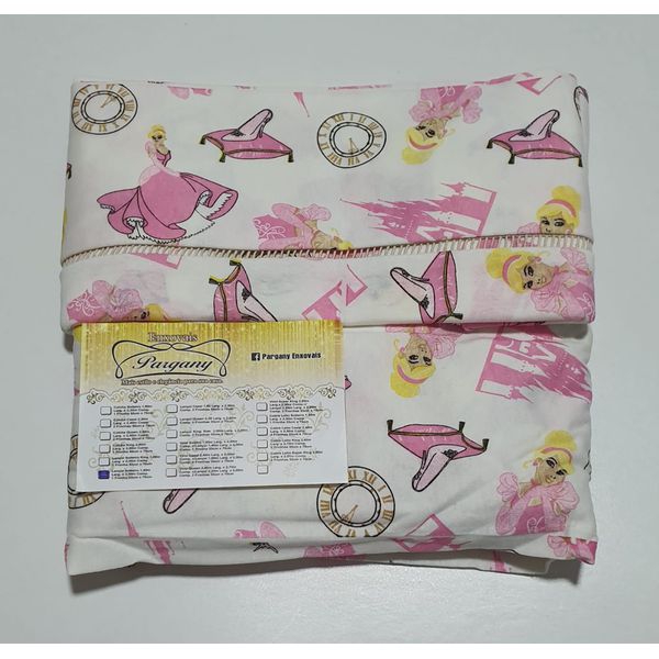 Lençol malha Solteiro Estampando Princesa com fundo Princesa com 1 Fronha 