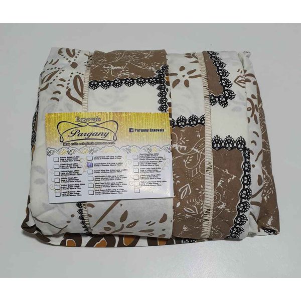 Lençol Malha Queen Estampado Patas onça com fundo marfim e 2 fronhas