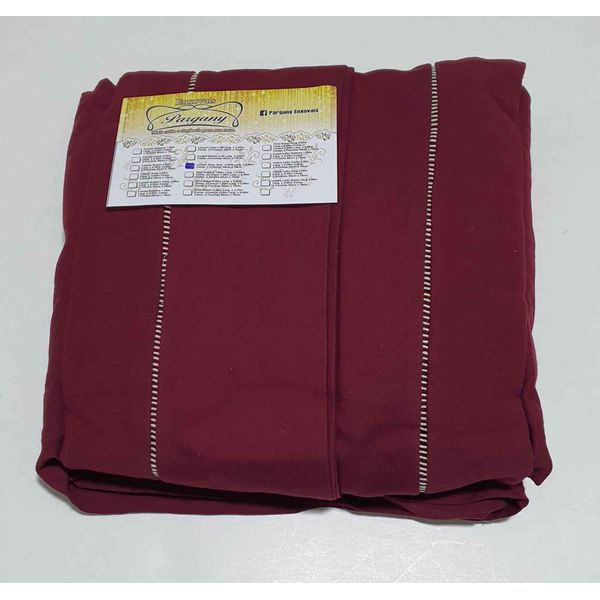 Lençol Malha Super King Liso Marsala com 2 fronhas