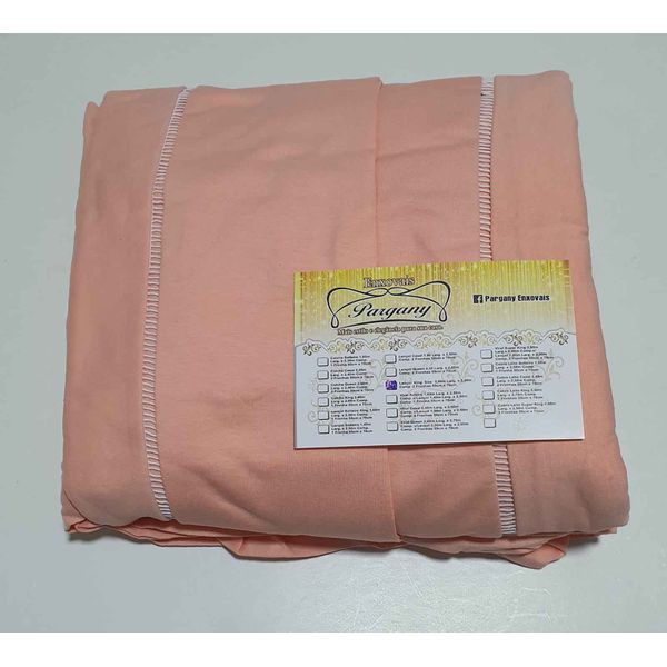 Lençol Malha Super King Liso Salmon com 2 fronhas 
