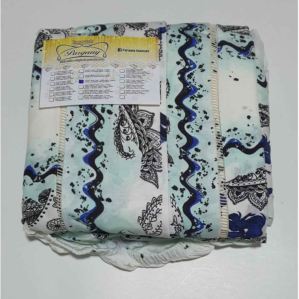 Lençol Malha Super King Estampado Sereia fundo Marfim com 2 fronhas 