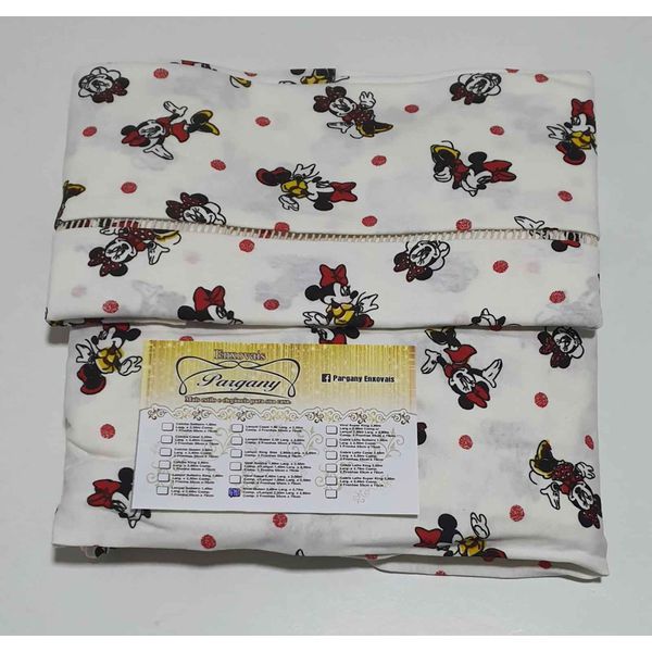Lençol malha Solteiro Estampado Minie com fundo Marfim com 1 Fronha 