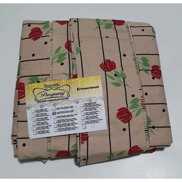 Lençol Malha Queen Estampado Florido com fundo areia