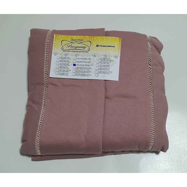 Lençol Malha Super King Liso Rosa Seco com 2 fronhas 