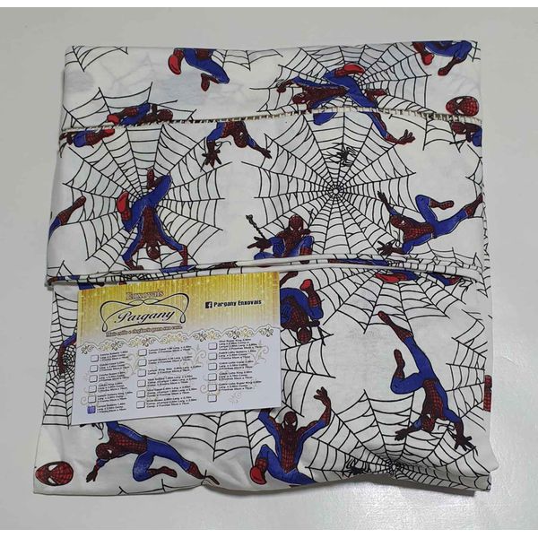 Lençol malha Solteiro Estampado Homem Aranha com 1 Fronha 
