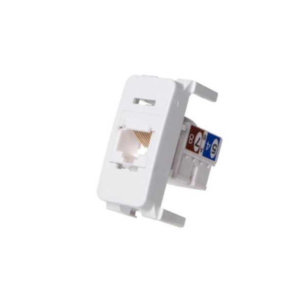 TOMADA RJ 45 CAT5 BCO 19412 B3 BRANCO - MARGIRIUS