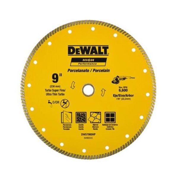 Disco diamantado 9 230mm continuo dewalt