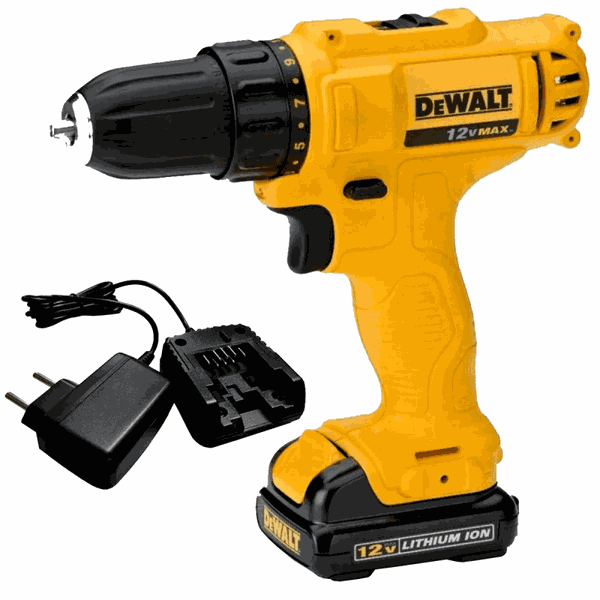 Parafusadeira furadeira 3 8 10mm 12v bateria dcd700c2 br dewalt