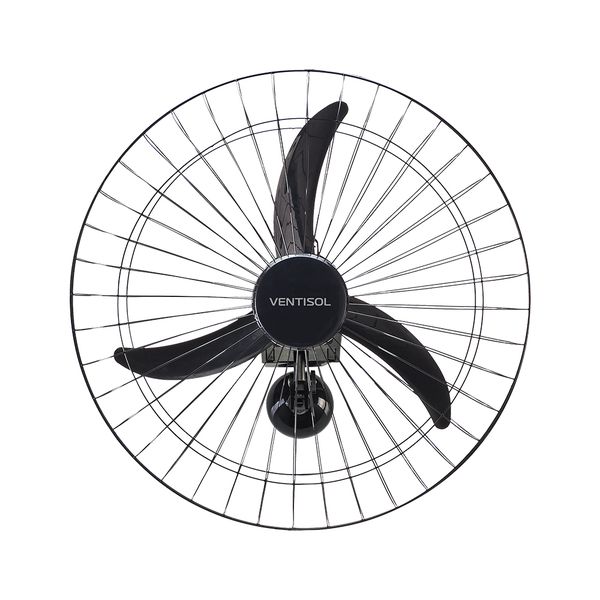 Ventilador oscilante parede 60cm premium bivolt preto ventisol