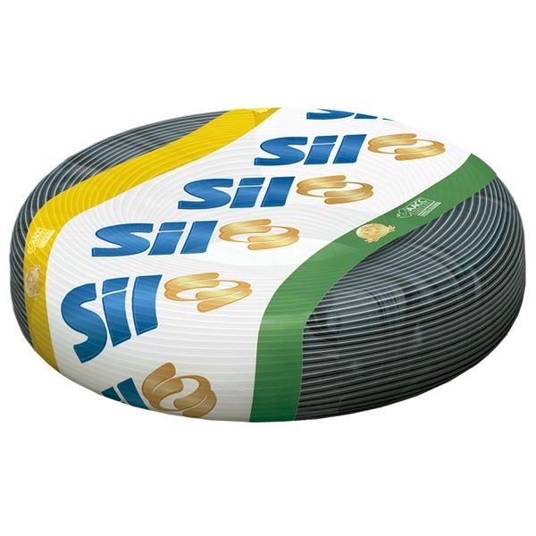 rolo cabo flexivel 01.50mm 750v preto 100mt - sil