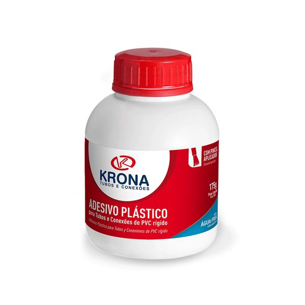 ADESIVO COLA PARA TUBO E CONEXÕES FRASCO 175G KRONA
