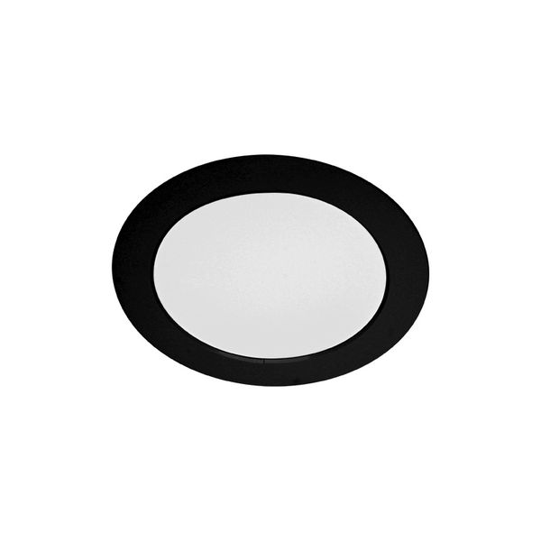 PAINEL LED EMBUTIR PRETO REDONDO LYS 24W 6500K