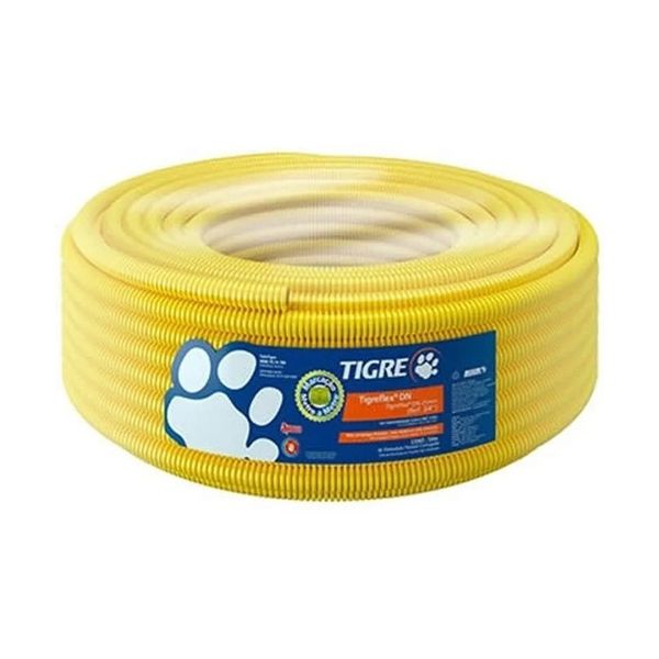 ELETRODUTO CORRUGADO FLEX AMAR. 1/2 20 MM 50M TIGRE 