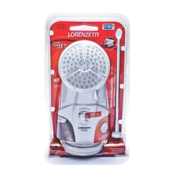 Chuveiro Elétrico De Parede Lorenzetti Top Jet Multitemperaturas Branco 5500w 127v