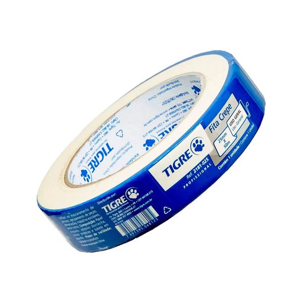 FITA CREPE 25 X 50M ORIGINAL PROFISSIONAL TIGRE 