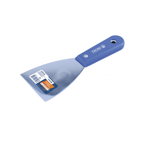 Espatula aço Polido pintura obra 5" - 2151 Tigre