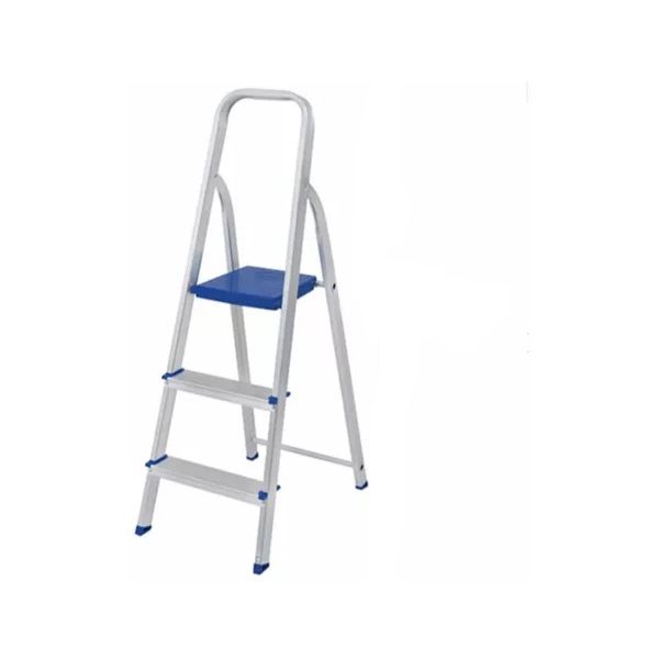 ESCADA DOMESTICA ALUMINIO 3 DEGRAU REAL 