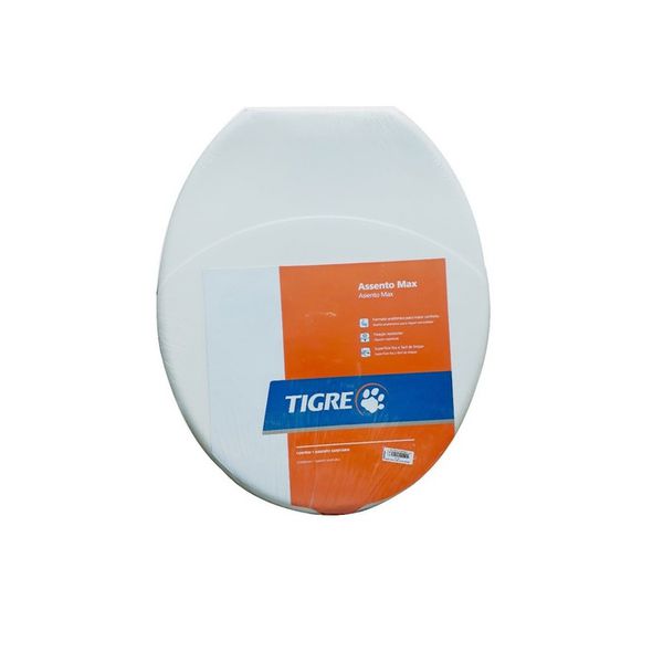 assento sanitário Max branco tigre oval anatômico