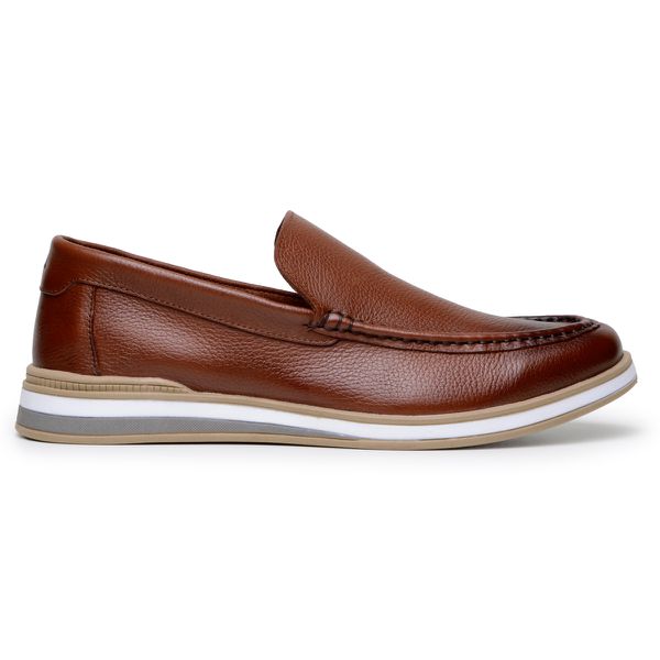Mocassim Masculino Sapato 100% Couro Legítimo Forr... - PARRA BOOTS