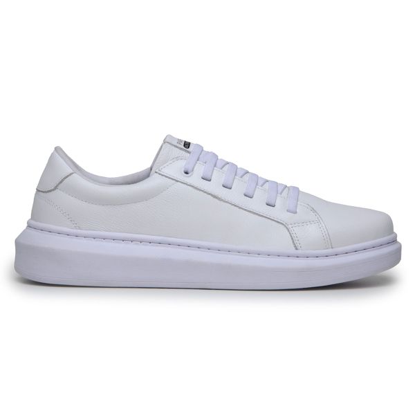 Sapatenis Tênis Masculino Branco 100% Couro Legiti... - PARRA BOOTS