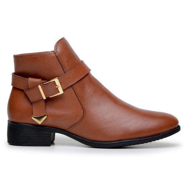 Botinha Feminina Chelsea Com Fivela Lateral Cano C... - PARRA BOOTS