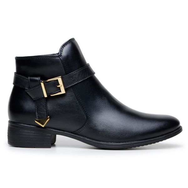 Botinha Feminina Chelsea Com Fivela Lateral Cano C... - PARRA BOOTS