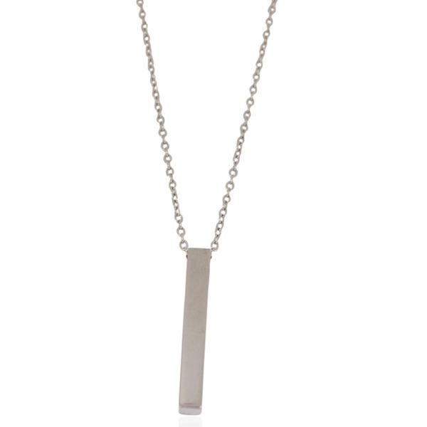 Colar Elo Cartier com Pingente Palito Aço Inoxidável 