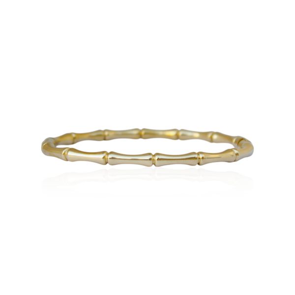 Bracelete Bambu Aço Inoxidável Dourado