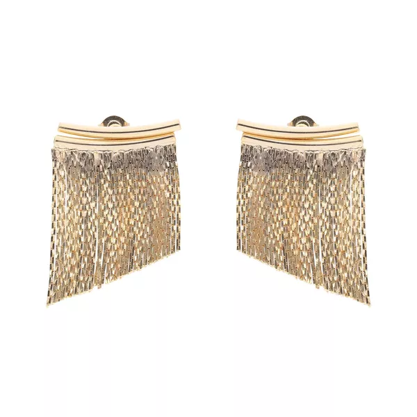 Brinco Ear Jacket Franjas by Kumbayá Joias 